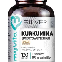 Myvita silver, suplement diety, kurkumina, 120 kapsułek