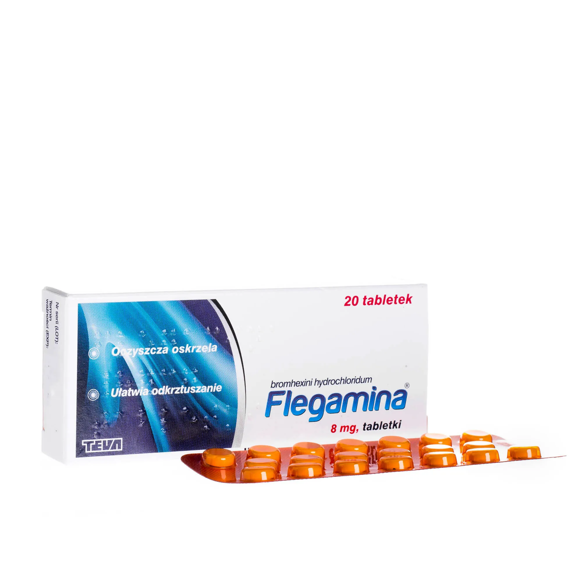 Flegamina, 8 mg, 20 tabletek 