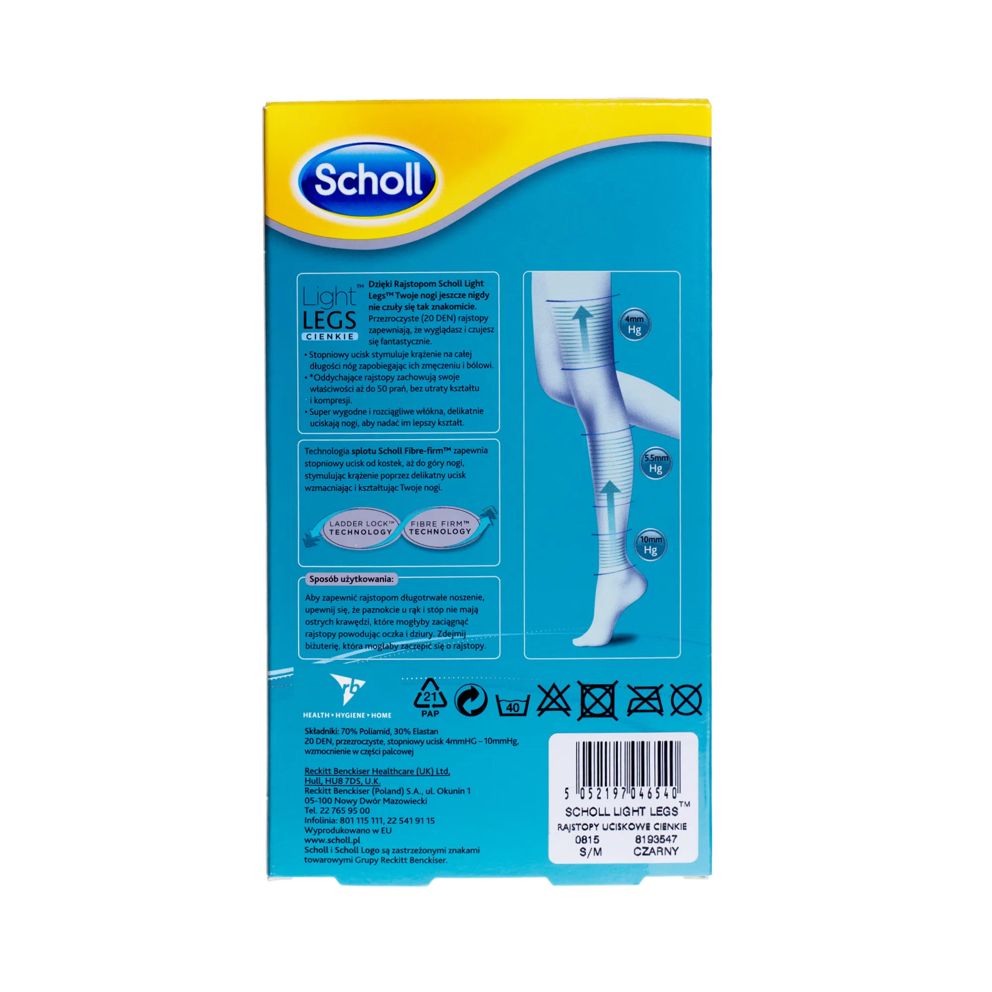 Scholl rajstopy uciskowe light legs s/m, rajstopy 1 szt. 