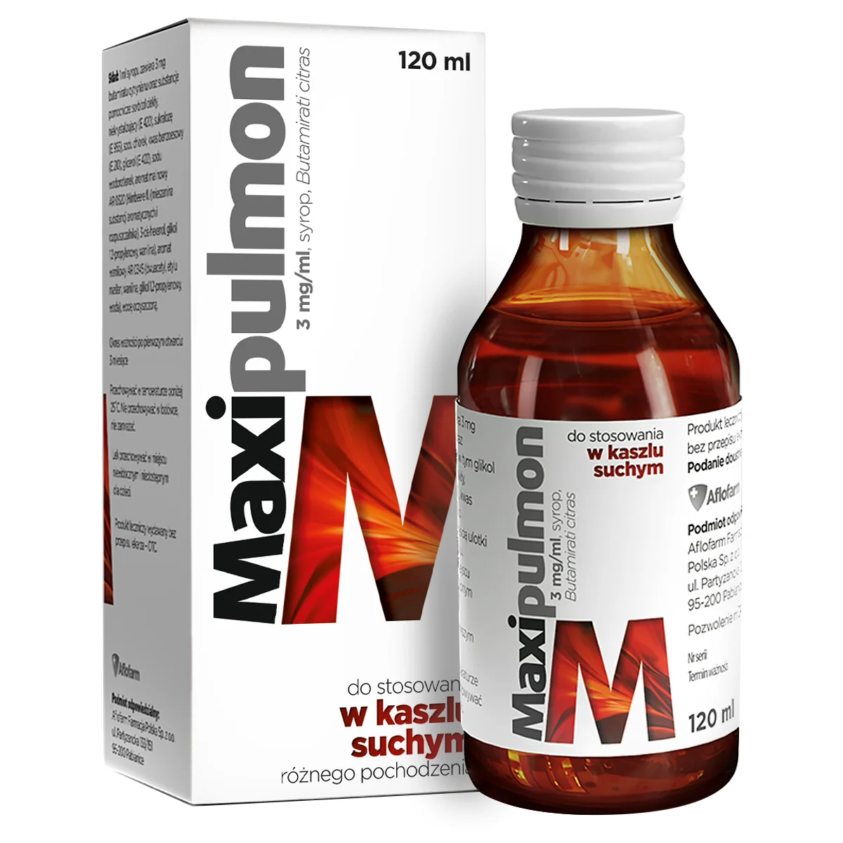Maxipulmon 3 mg/ml, syrop, 120 ml