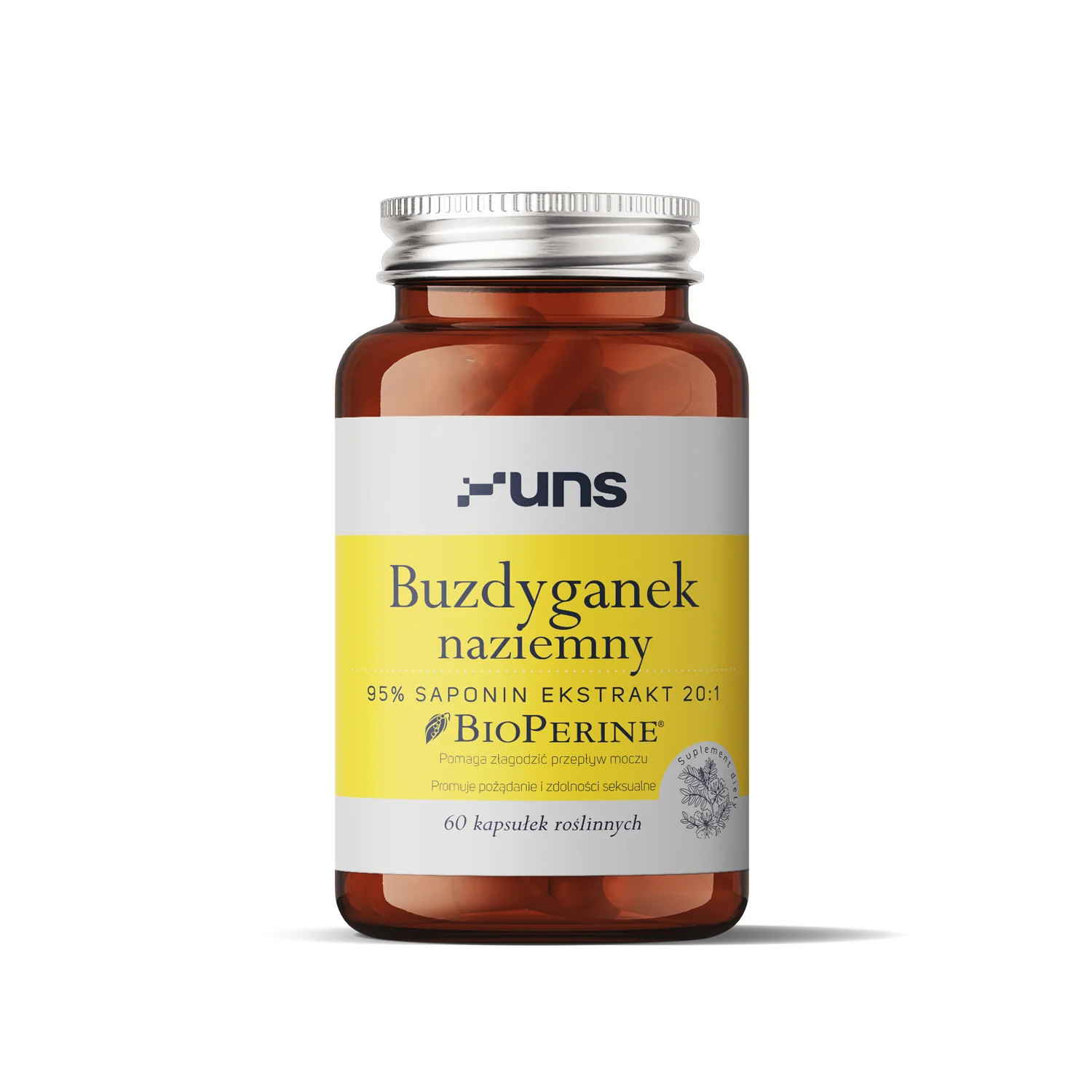 UNS Buzdyganek naziemny + BioPerine® 60 wege kapsułek