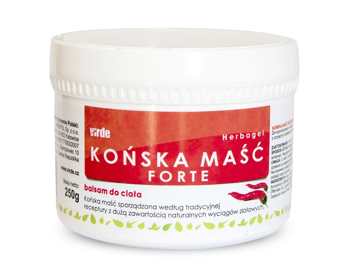 Virde końska maść rozgrzewająca Forte, 250 ml