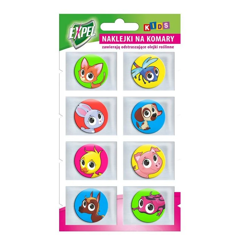 Expel Kids naklejki na komary, 8 sztuk