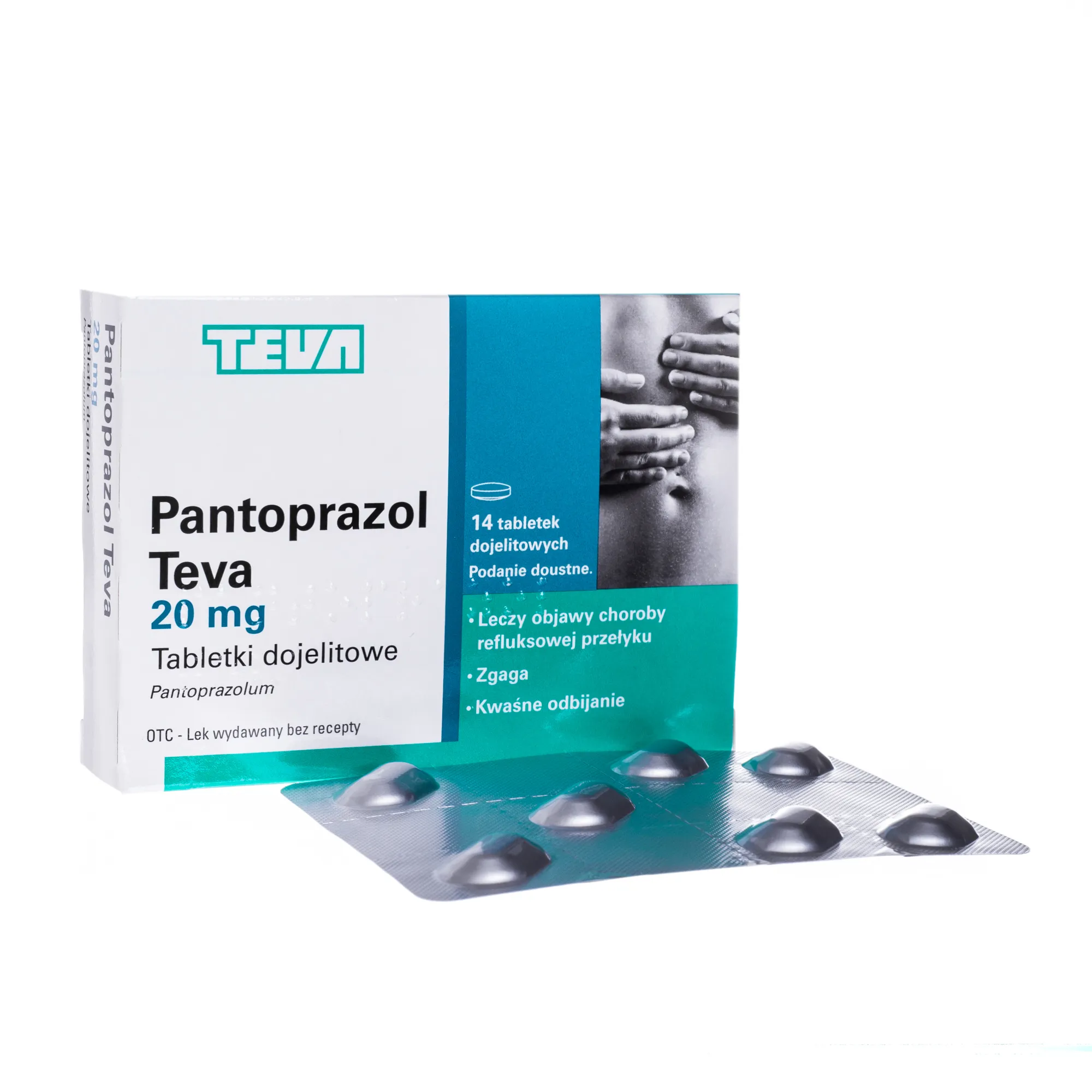 Pantoprazol Teva, 14 tabletek