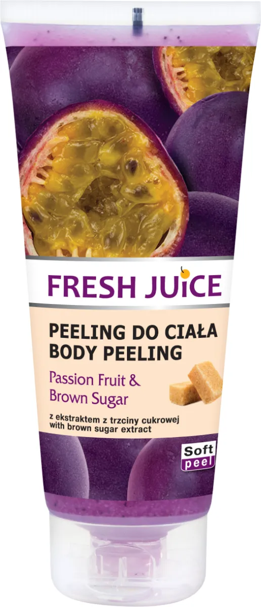 Fresh Juice Marakuja & Brązowy cukier peeling do ciała, 200 ml