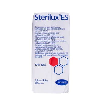 Sterilux Es  niejałowy, kompresy 7,5x7,5 100 szt. 