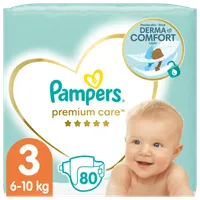 Pampers Premium Care, pieluchy, rozmiar 3, 6-10 kg, 80 sztuk