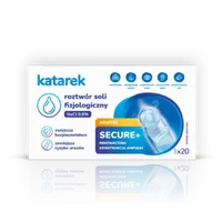 KATAREK Secure+ roztwór soli fizjologiczny NaCI 0,9%, 20x5 ml