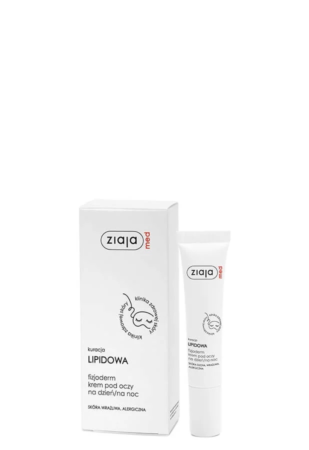 Ziaja Med Kuracja Lipidowa Fizjoderm krem pod oczy na dzień i na noc, 15 ml