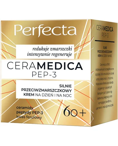 Perfecta Ceramedica PEP-3 silnie przeciwzmarszczkowy krem na dzień i na noc 60+, 50 ml