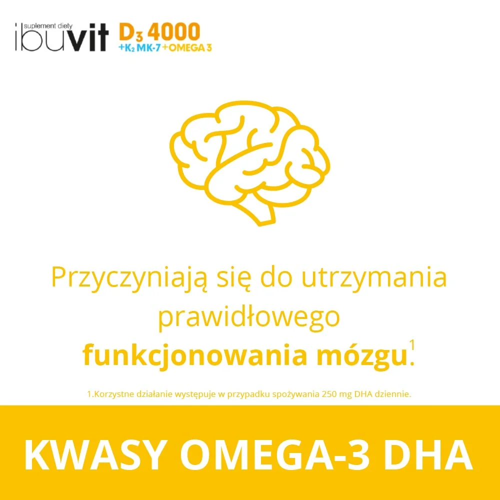 Ibuvit D3 4000 + K2 MK-7 Omega 3 30 kapsułek