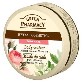 Green Pharmacy, masło do ciała, róża piżmowa i zielona herbata, 200 ml 