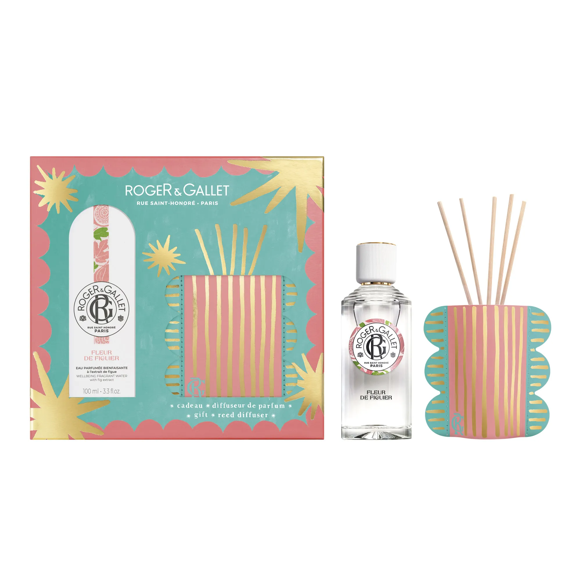 Roger & Gallet Zestaw woda Fleur de Figuier, 100 ml + dyfuzor zapachowy