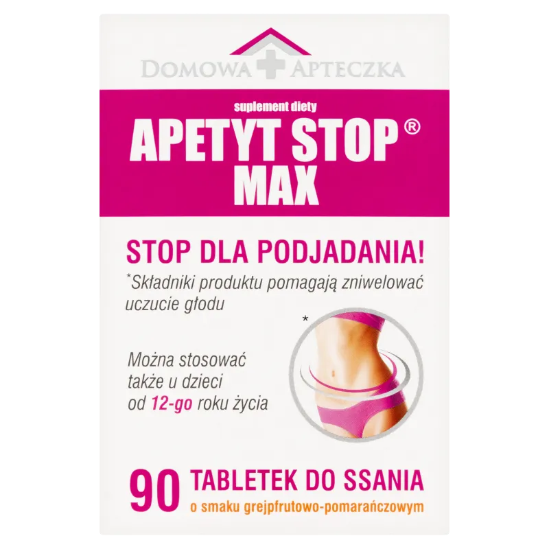 Domowa Apteczka Apetyt Stop Max, suplement diety, 90 tabletek do ssania