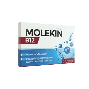 Molekin B12, suplement diety, 60 tabletek powlekanych 