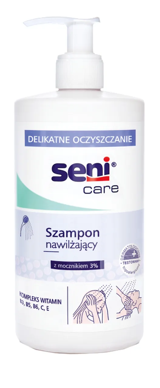 Seni Care, szampon nawilżający, 500 ml