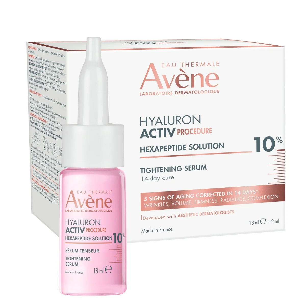 Avene Hyaluron Activ Procedure serum ujędrniające z peptydami, 18 ml + 2 ml