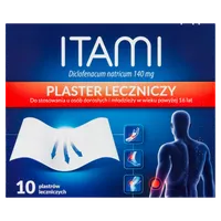 Itami, 140 mg, plaster leczniczy, 10 plastrów