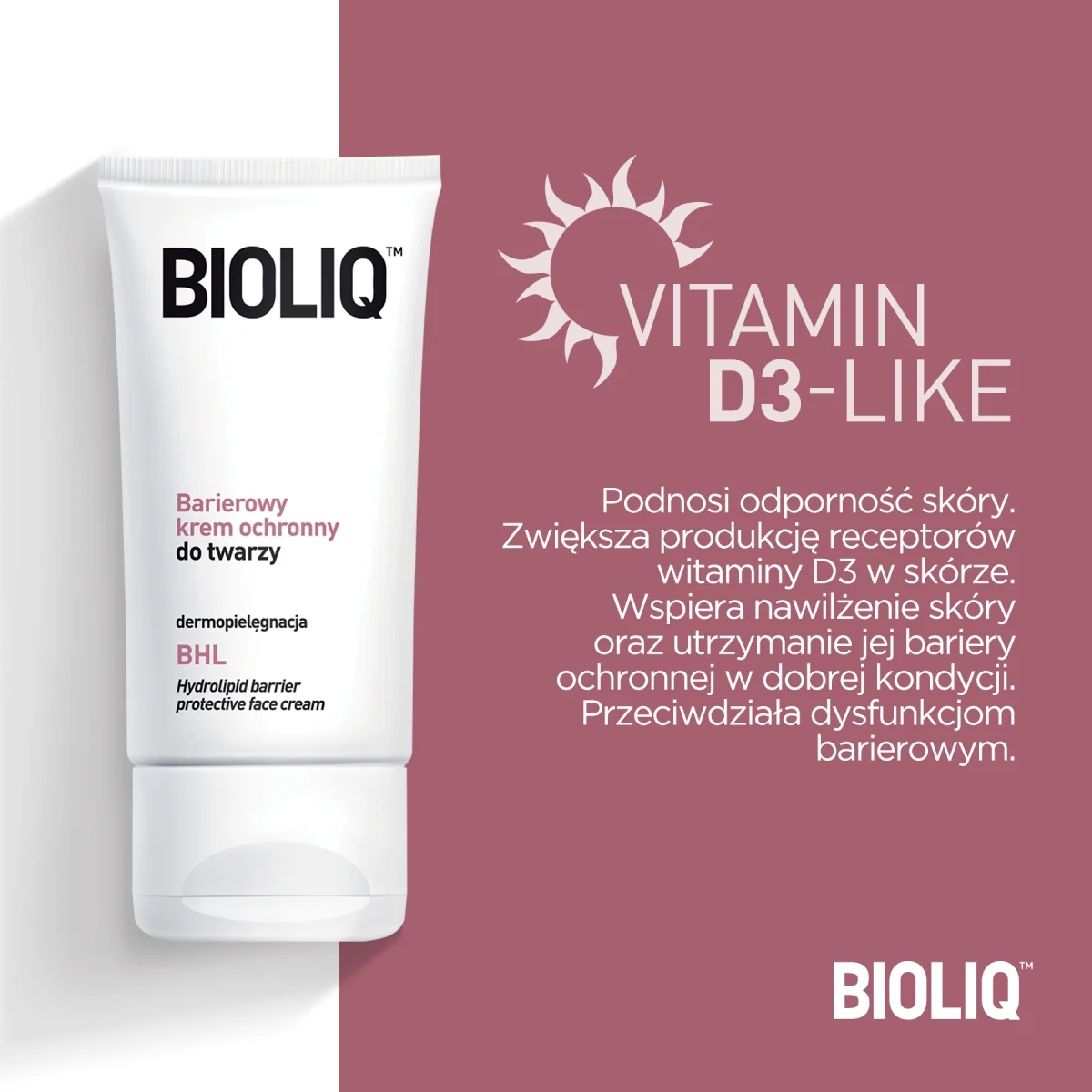 Bioliq BHL barierowy krem ochronny do twarzy, 50 ml
