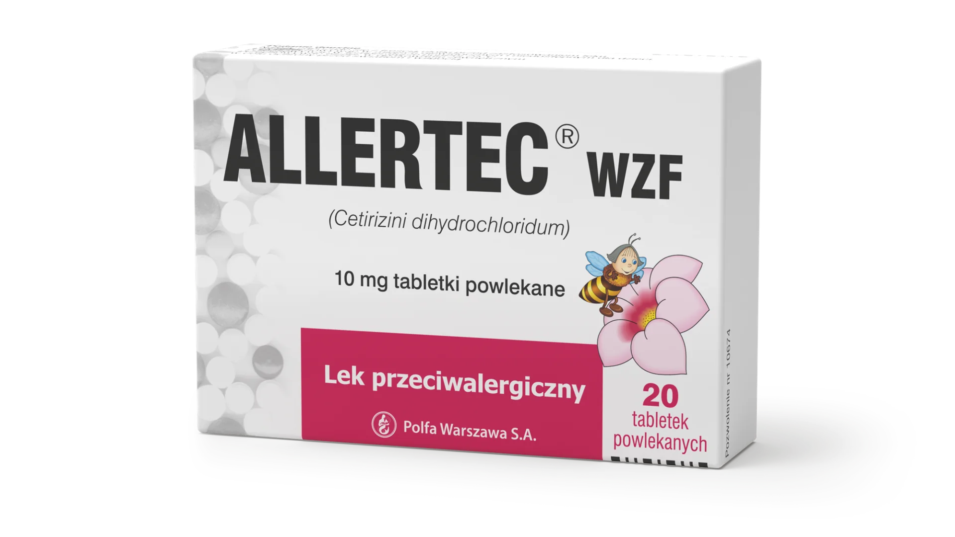 Allertec WZF 10 mg 20 tabletek powlekanych