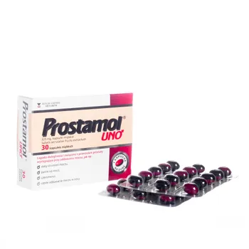 Prostamol UNO - lek łagodzący dolegliwości związane z przesrostem prostaty, 30 kapsułek miękkich 