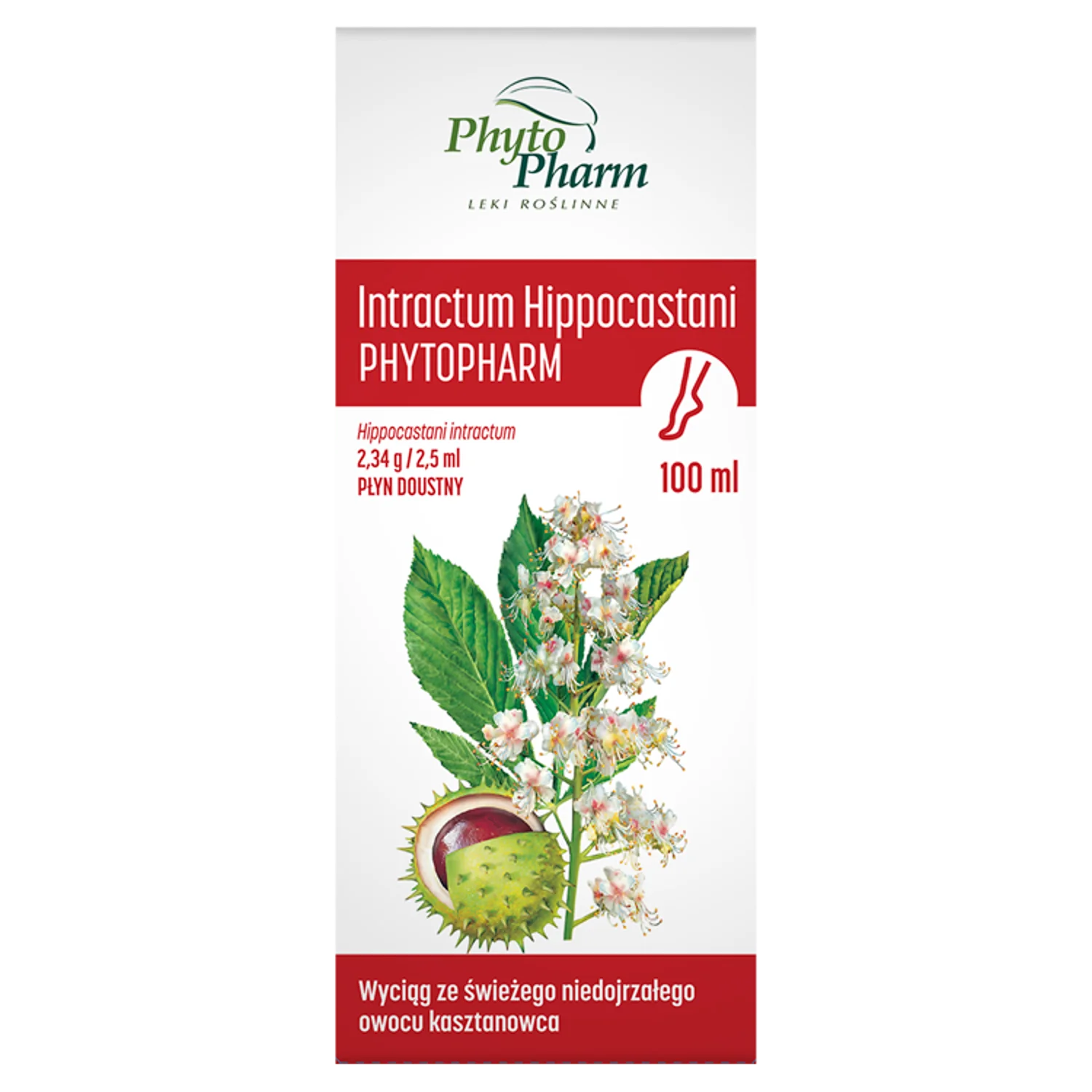 Intractum Hippocastani Phytopharm 2,34 g/2,5 ml płyn doustny, 100 ml