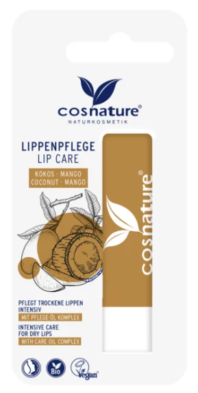 Cosnature® naturalny balsam do ust kokos-mango, 4,8 g