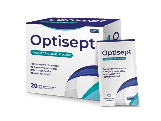 Optisept chuteczki okulistyczne, 20 sztuk