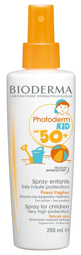 Bioderma Photoderm Kid, spray ochronny dla dzieci, Spf50+, 200ml