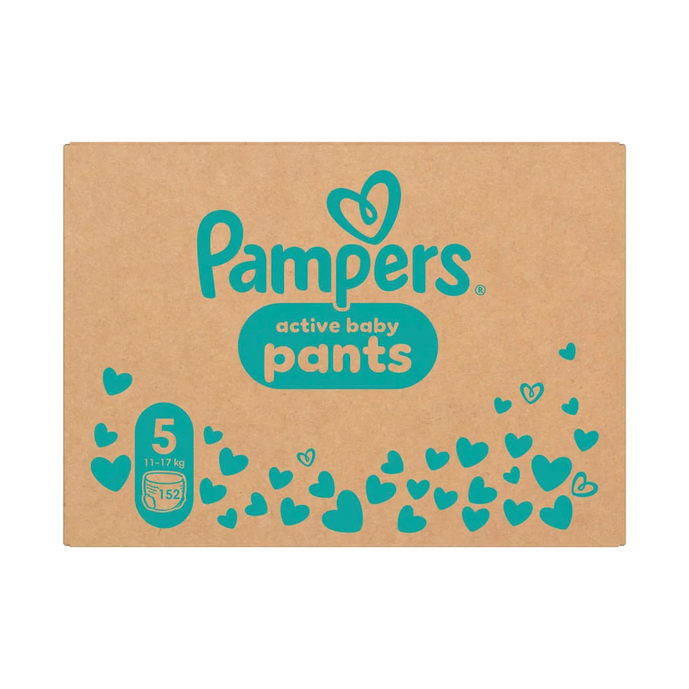 Pampers Active Baby Pants 5 pieluchomajtki, rozmiar 5, 11-17 kg, 152 sztuki