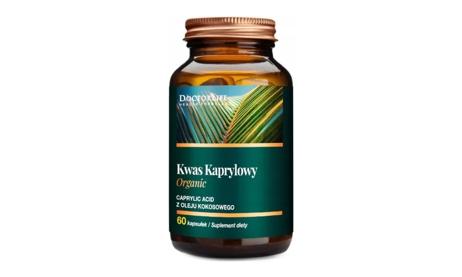 Doctor Life Kwas Kaprylowy Organic, 800 mg, 60 kapsułek