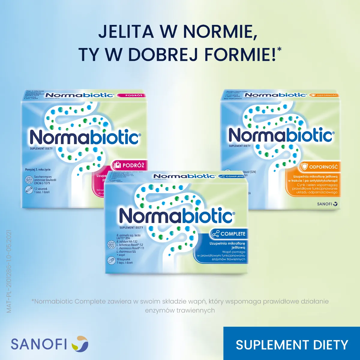 Normabiotic Complete, suplement diety, 10 kapsułek 