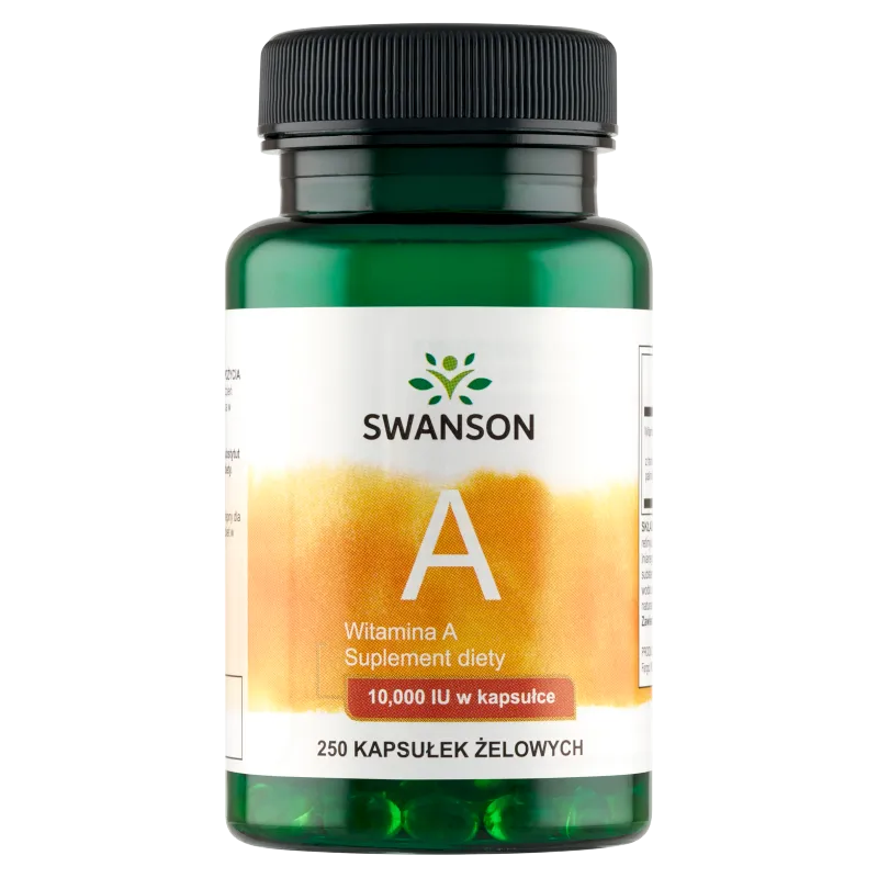 Swanson Vitamin A, suplement diety, 250 kapsułek