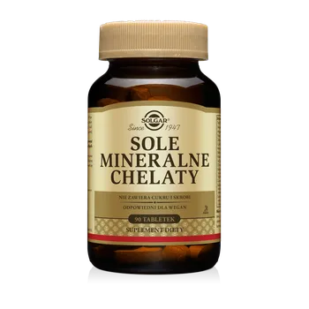 Solgar Sole Mineralne Chelaty, suplement diety, 90 tabletek 