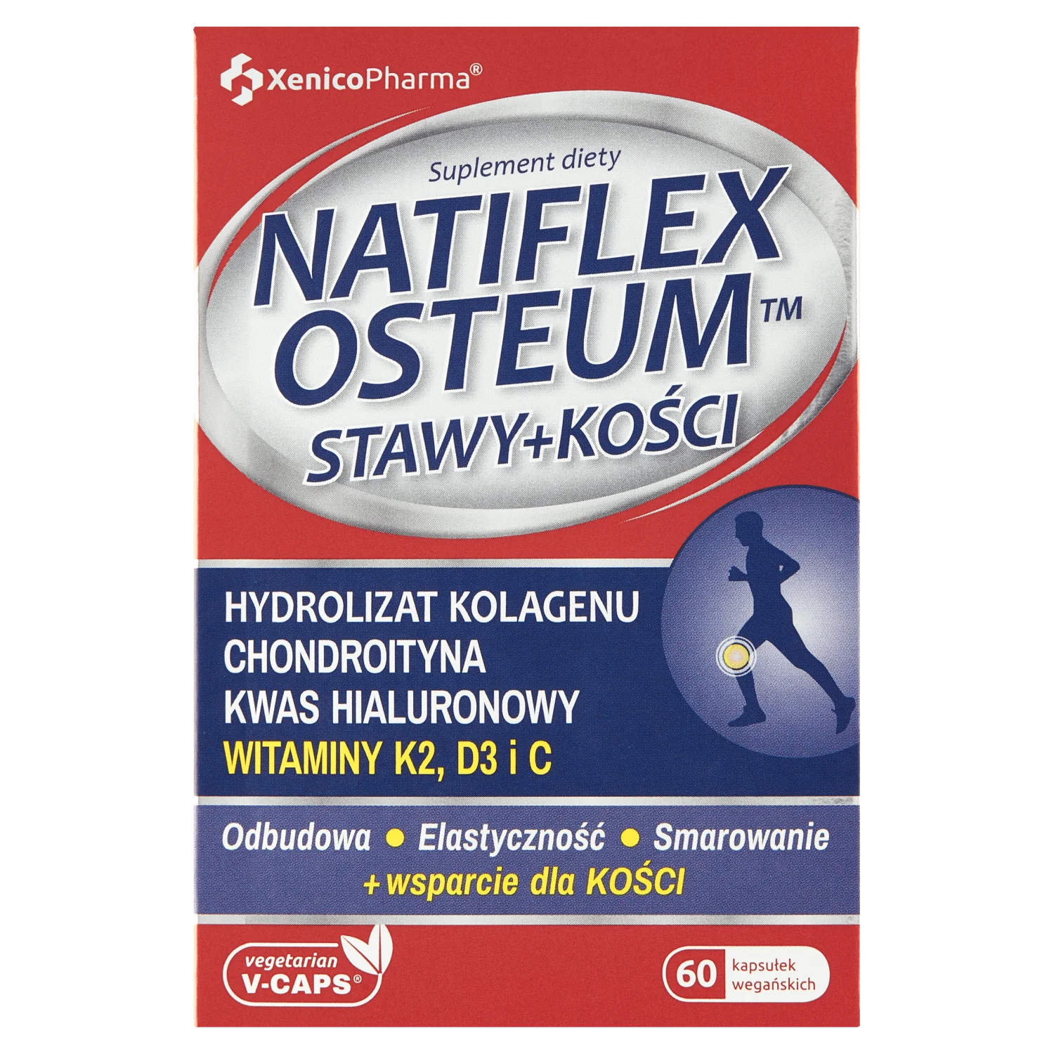Natiflex Osteum suplement diety, 60 kapsułek. Data ważności: 31.10.2026