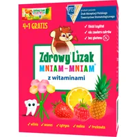 Zdrowy lizak MNIAM-MNIAM z witaminami, suplement diety, 5 sztuk