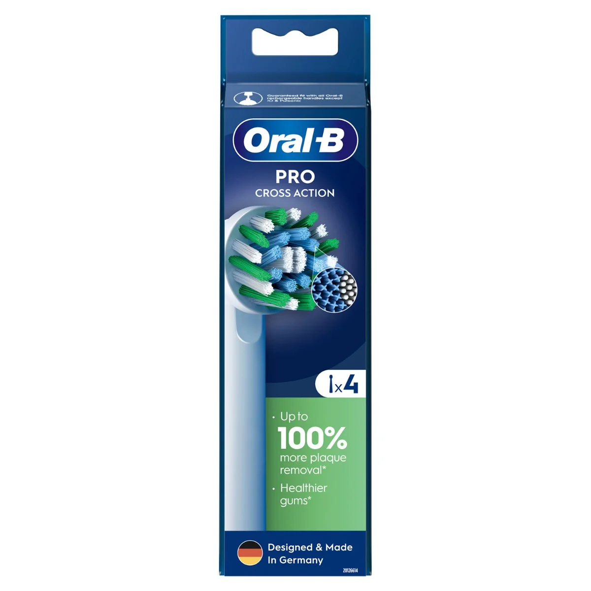 Oral-B Pro Cross Action końcówki do szczoteczek elektrycznych, 4 sztuki