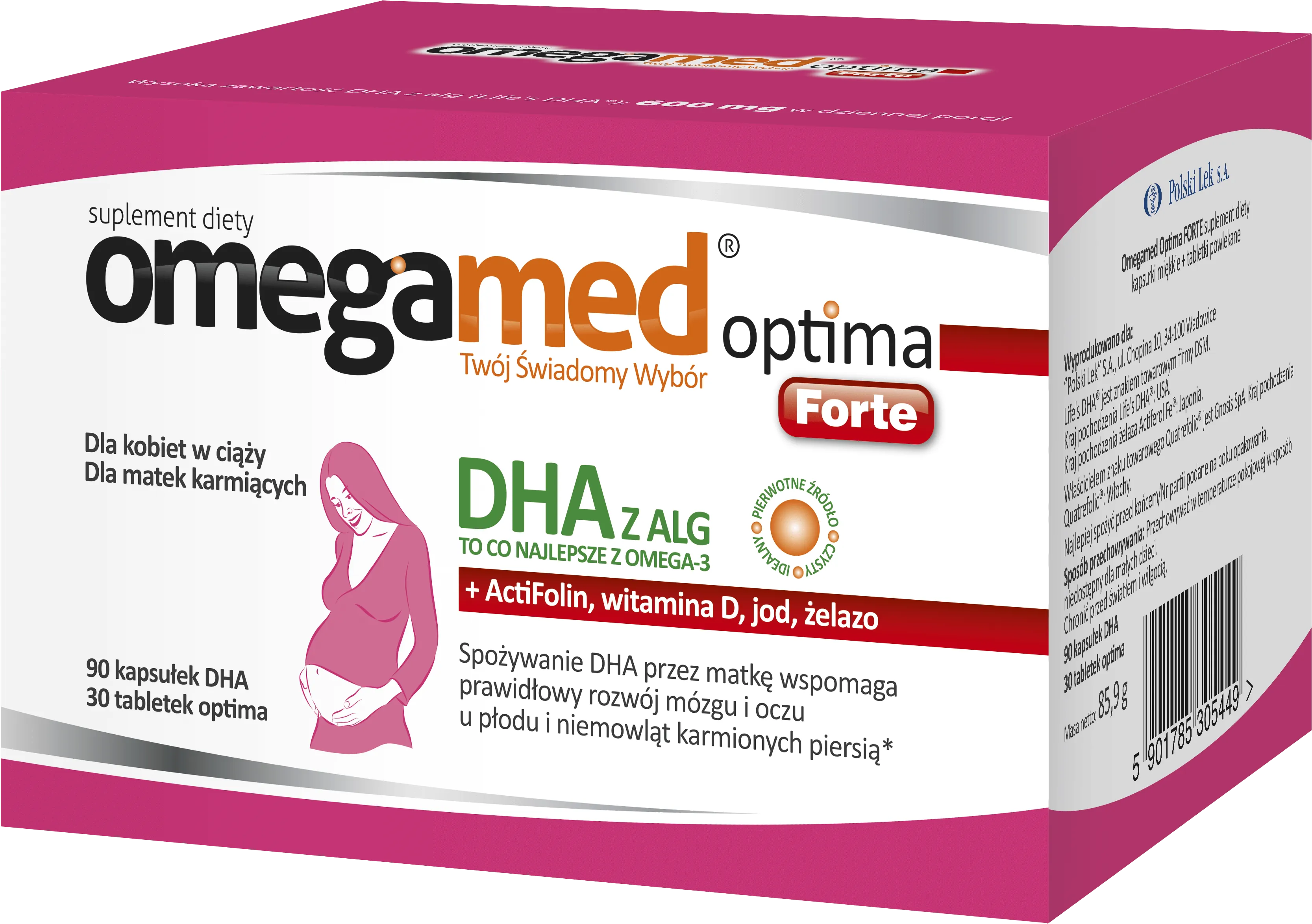 Omegamed Optima Forte, 90 kapsułek + 30 tabletek