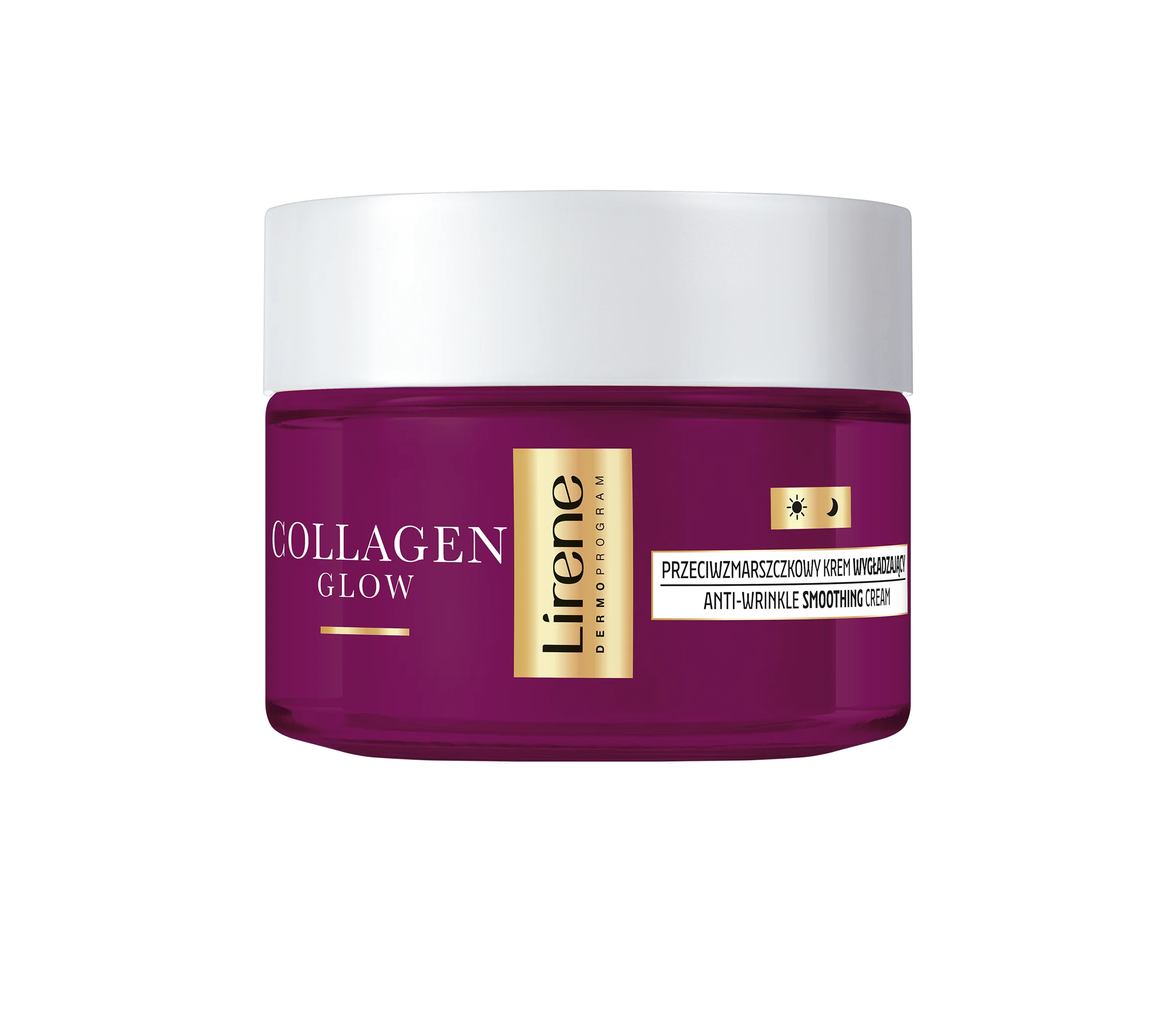 Lirene Collagen Glow przeciwzmarszczkowy krem wygładzający 50+, 50 ml
