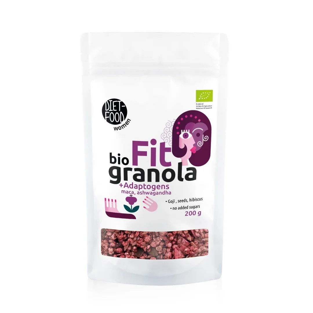 DIET-FOOD Granola Fit Bio z Adaptogenami 200g