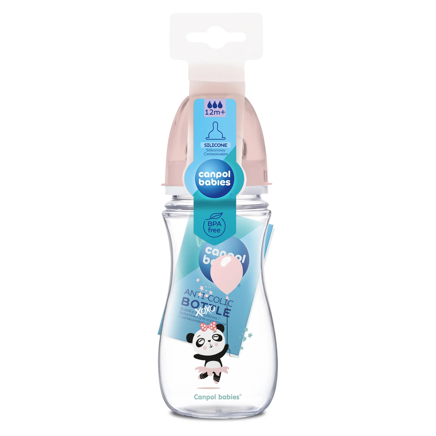 Canpol Babies butelka szerokootorowa antykolkowa po 12 miesiącu 35/222_pin, 300 ml