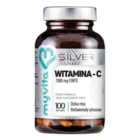 Myvita silver, witamina c forte, suplement diety, 1000 mg, 100 kapsułek