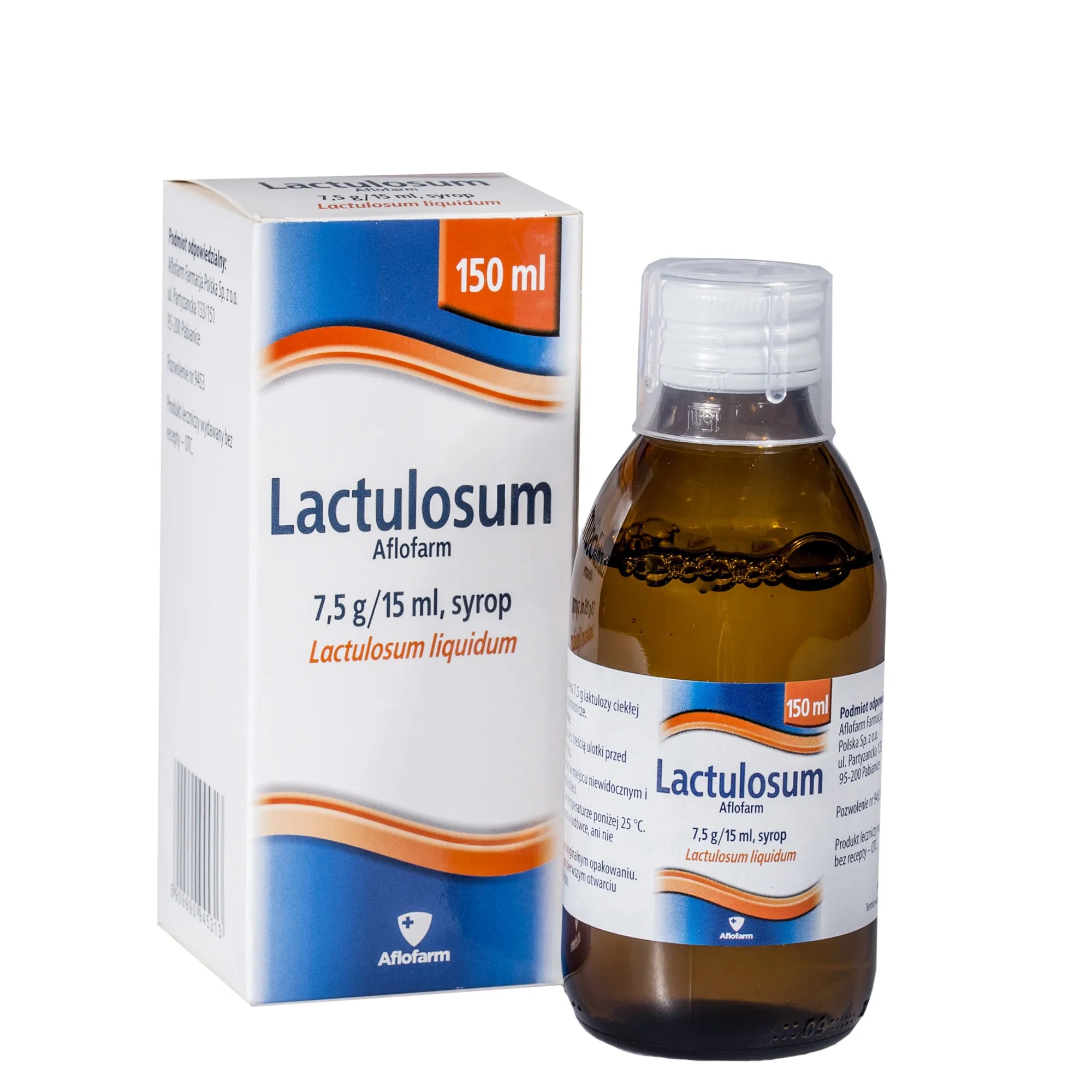Lactulosum Aflofarm, 7,5g/15ml, suyrop, 150 ml