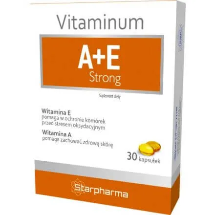 Vitaminum A+E Strong, suplement diety, 30 kapsułek