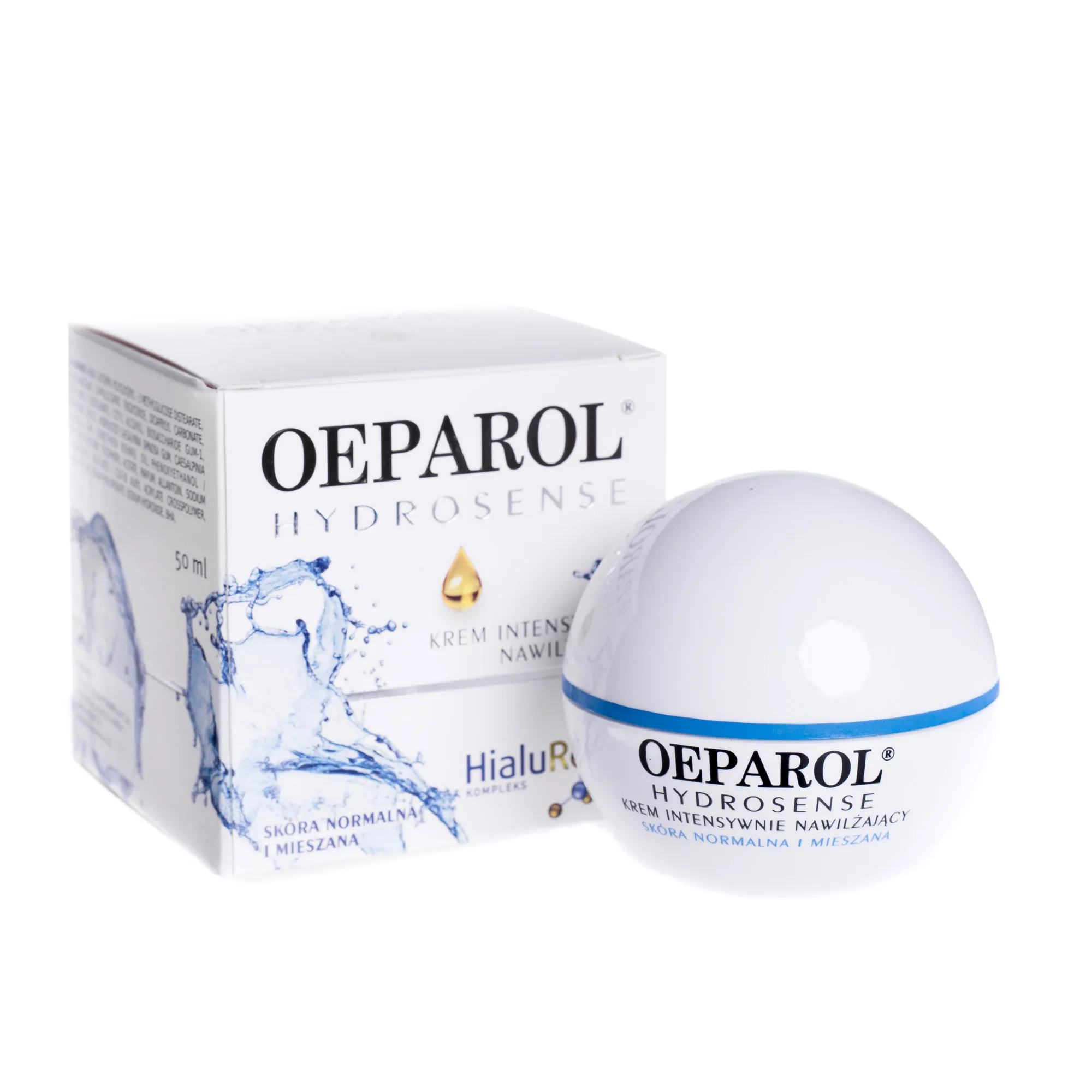 Oeparol Hydrosense, krem intensywnie nawilżający, skóra normalna i mieszana, 50 ml 