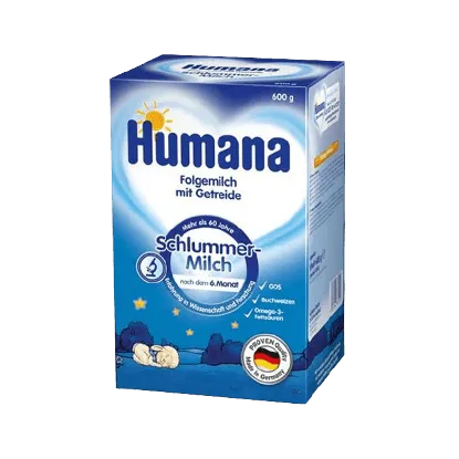 Humana Na Dobranoc z dodatkiem zboża mleko następne po 6. miesiącu, 600 g