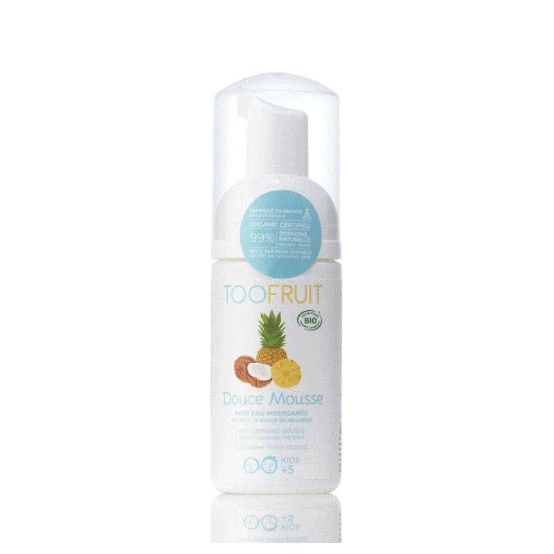TOOFRUIT delikatna pianka do mycia twarzy dla dzieci Ananas i Kokos, 100 ml