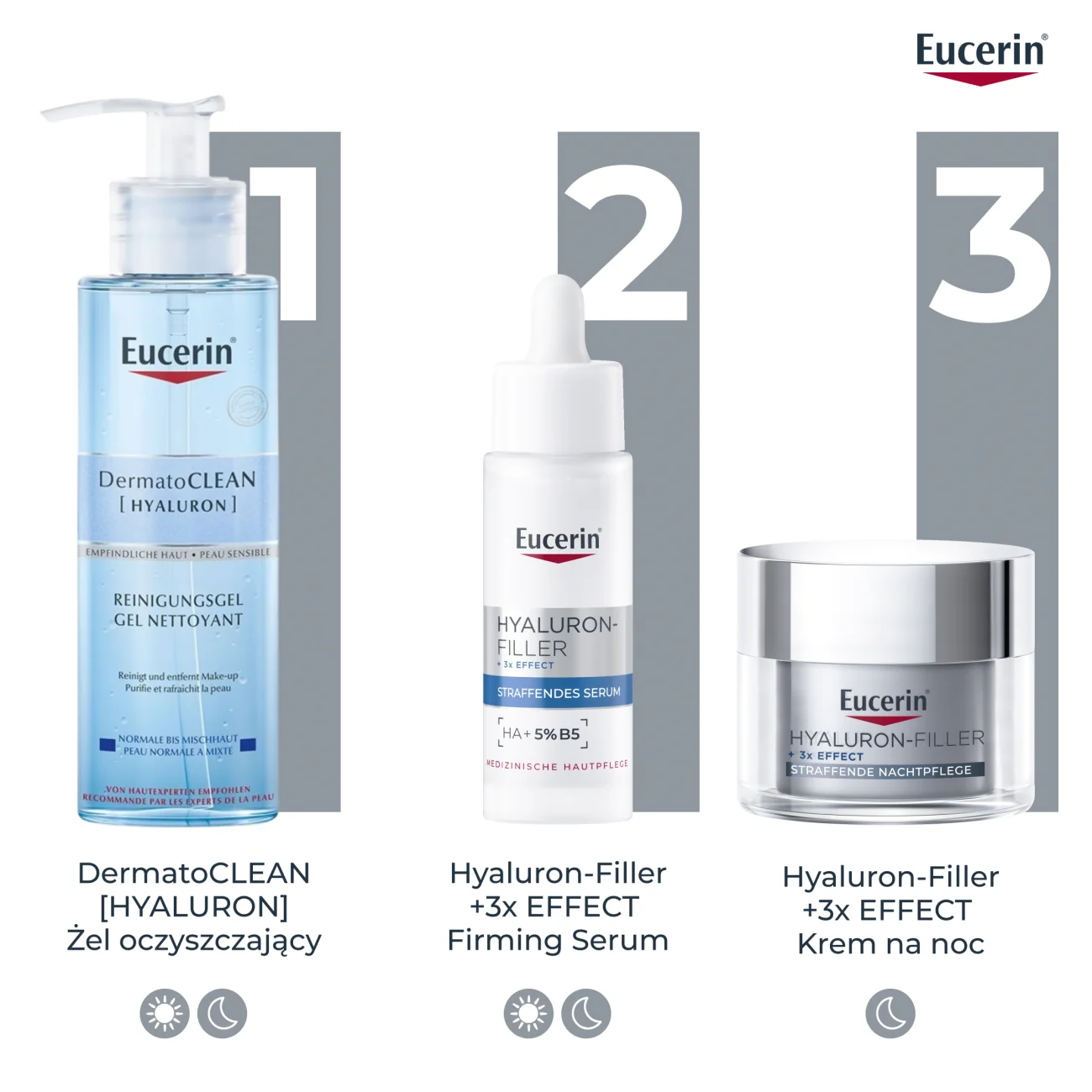 Eucerin Hyaluron-Filler przeciwzmarszczkowy krem na noc do każdego typu skóry, 50 ml