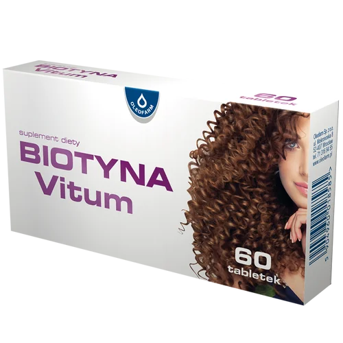 Oleofarm Biotyna Vitum suplement diety, 60 tabletek