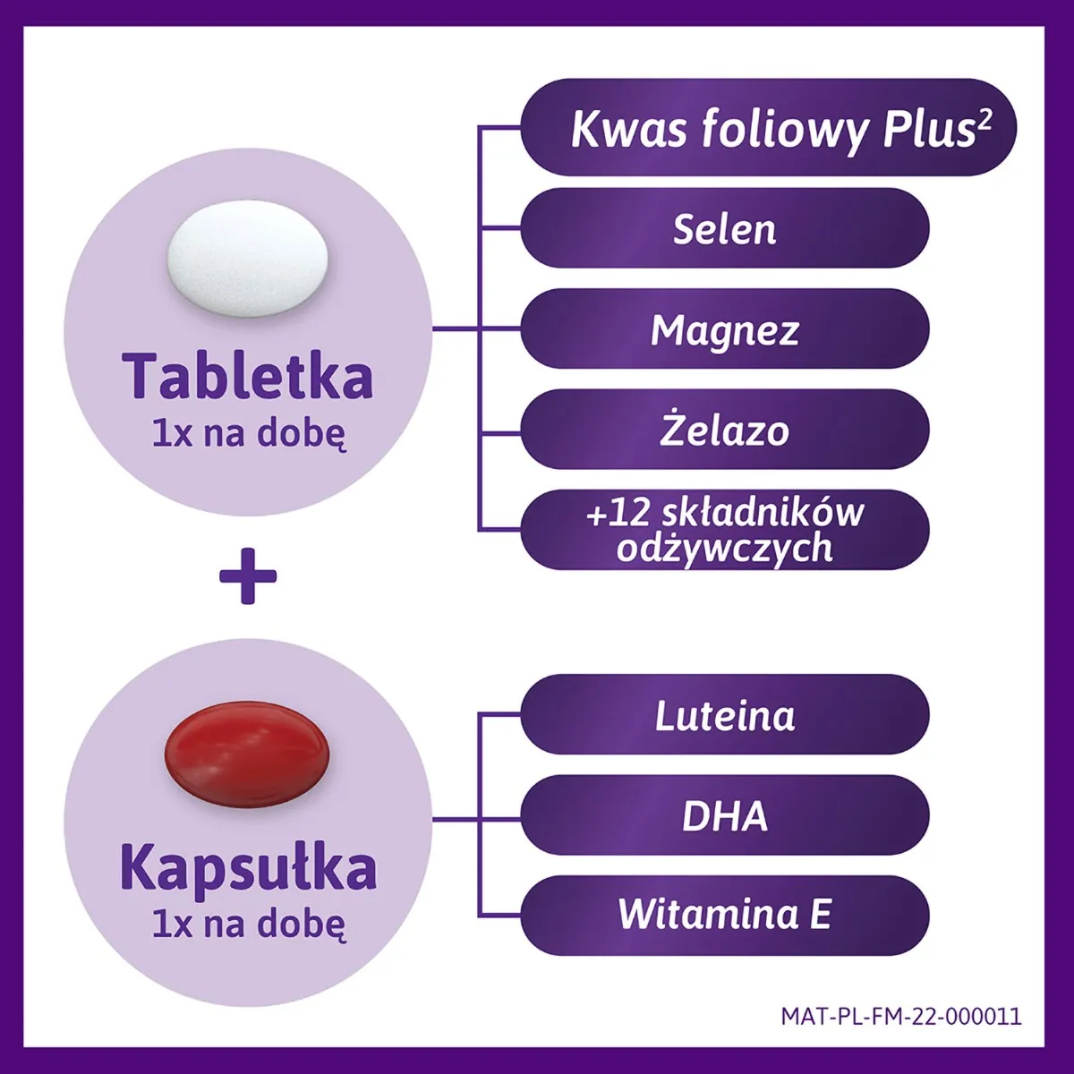 Femibion 2 Ciąża, suplement diety, 56 tabletek + 56 kapsułek 